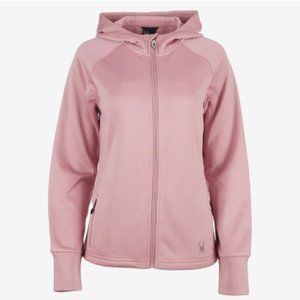 Women’s Full Zip Hoodie Spyder Medium Lilac Color Athletic Wear